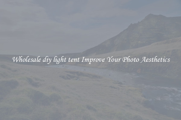 Wholesale diy light tent Improve Your Photo Aesthetics