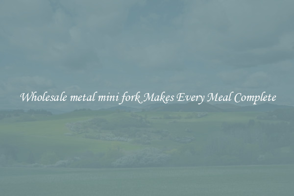 Wholesale metal mini fork Makes Every Meal Complete