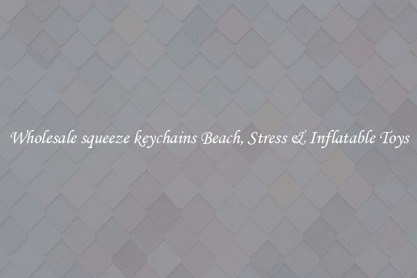 Wholesale squeeze keychains Beach, Stress & Inflatable Toys