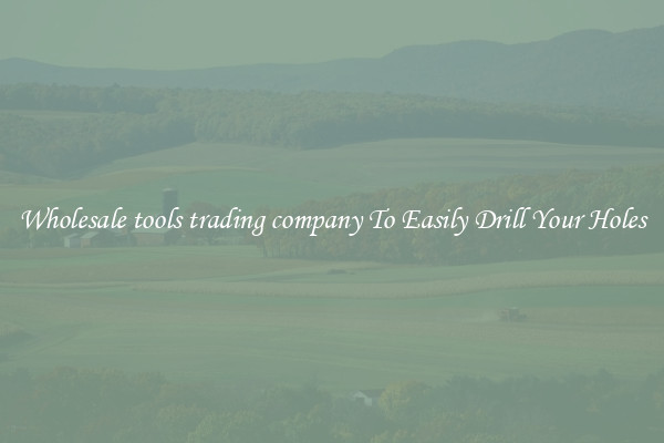 Wholesale tools trading company To Easily Drill Your Holes
