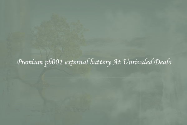 Premium pb001 external battery At Unrivaled Deals