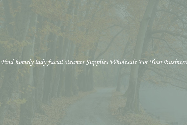 Find homely lady facial steamer Supplies Wholesale For Your Business