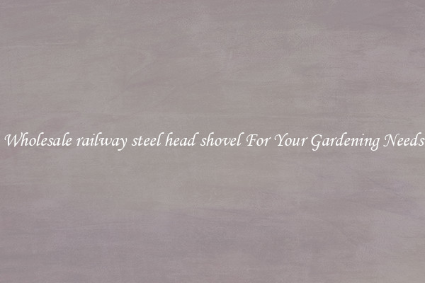 Wholesale railway steel head shovel For Your Gardening Needs